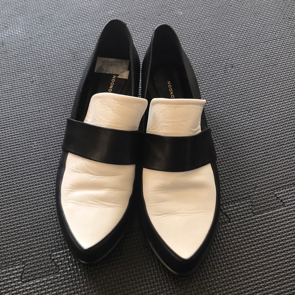 Slack London dual color black/white loafer